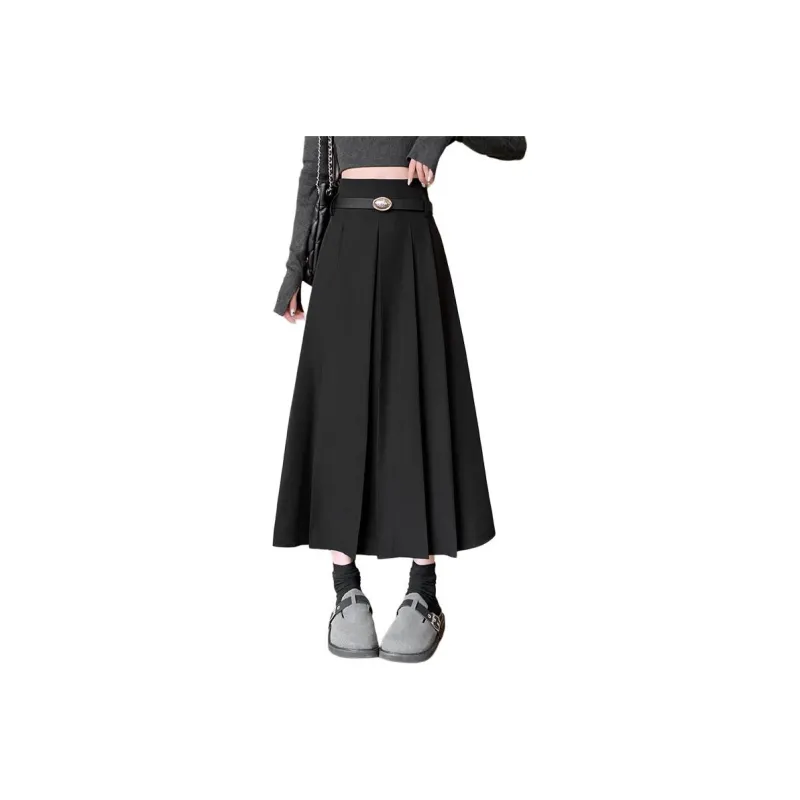 XIANSINIAO Casual Long Skirt Women's-4