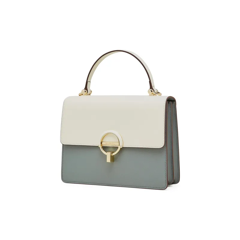 PIERRE CARDIN Genuine Cow Leather Shoulder Bag, Crossbody Bag, Handbag Regular Women's Beige-14