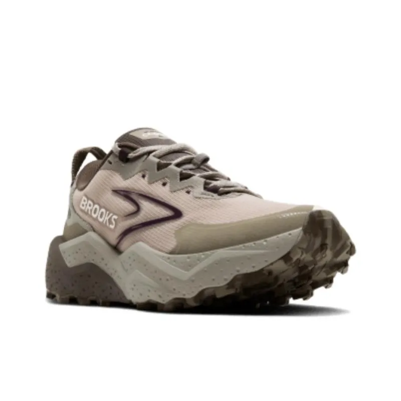 Brooks Caldera 8 Anti Slip Wear Resistant Low Top Running Shoes Women's Beige-2