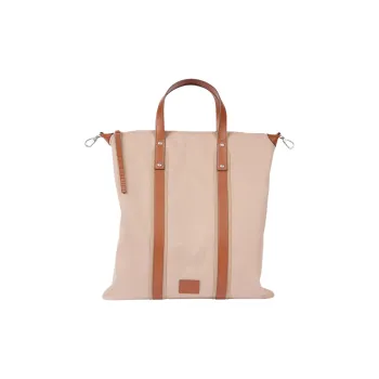 Paul Smith Polyester Tote Bag, Shopping Bag, Shoulder Bag, Crossbody Bag, Handbag Unisex Beige & Brown