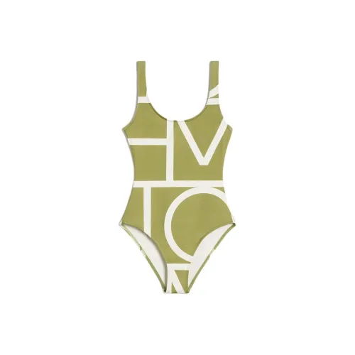 TOTEME PF24 One piece Swimsuit Women's Melon Green/Light Licorice Green