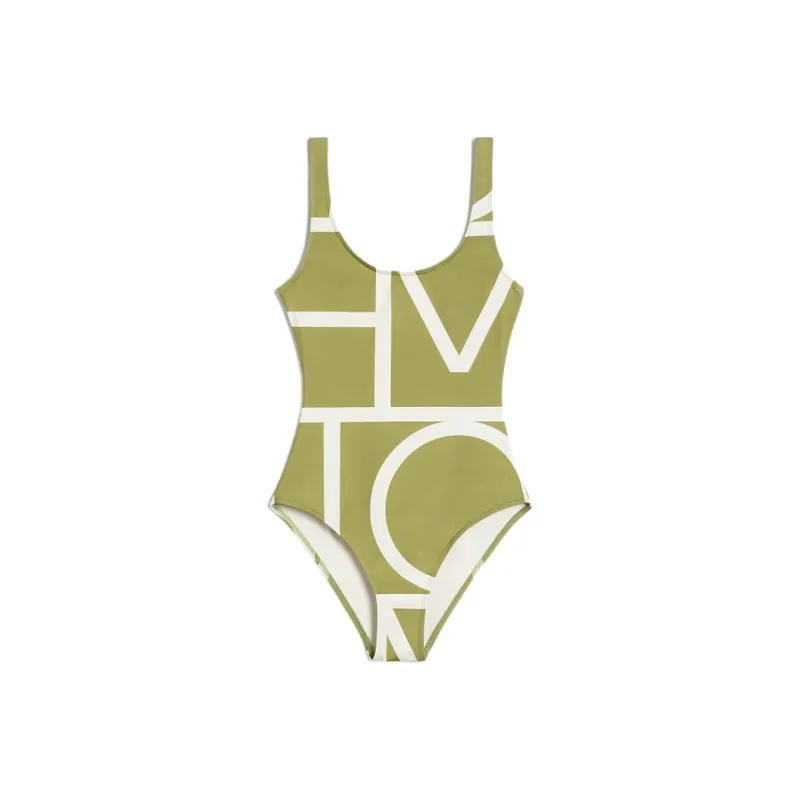 TOTEME PF24 One piece Swimsuit Women's Melon Green/Light Licorice Green-0