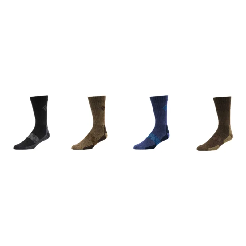 Columbia Knee High Socks Men's 4 Pack Brown-0