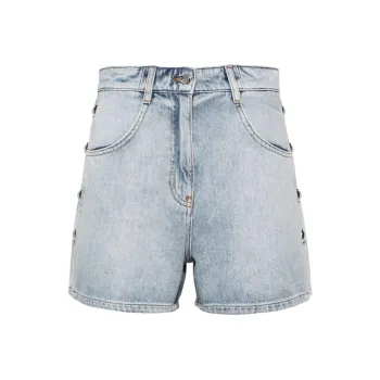 IRO NIGHT Logo Patch Denim Shorts
