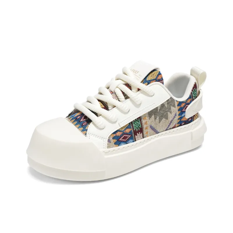 SUPEREDGE Cushioning, Impact Resistant, Abrasion Resistant Low Top Skateboard Shoes Men's White-2