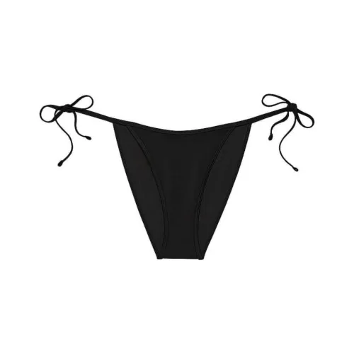 Victoria's Secret PINK String Cheeky Bikini Bottom / BLACK Swimming Shorts Women's Black