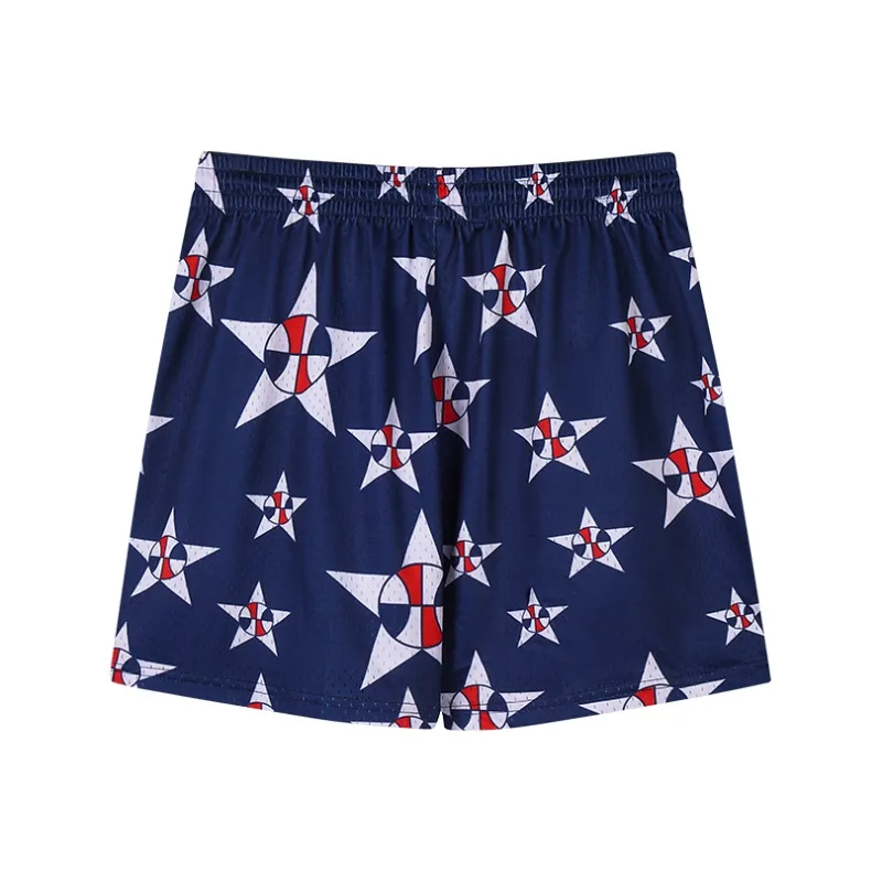 BKCXZICE Basketball Shorts Unisex Blue-1