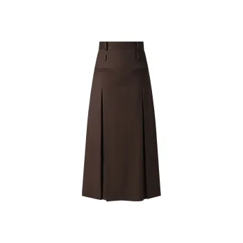 THE SEA LIFE Casual Long Skirt Women's Dark Butterfly Brown