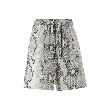 HOKLV Casual Shorts Unisex White