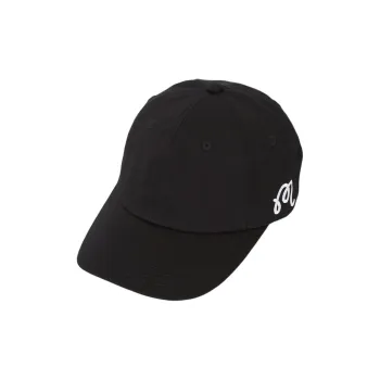 Malbon Golf Cotton Baseball Caps Unisex Black
