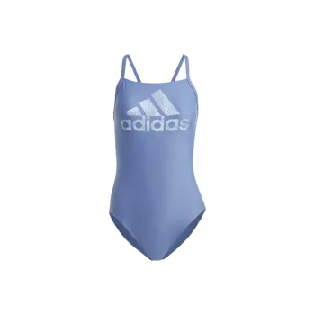 Adidas Sportswear Big Logo Swimsuit One-piece Swimsuit Women's Blue