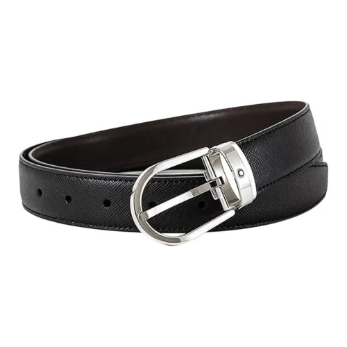 몽블랑 홀스슈 버클 30mm 리버시블 레더 블랙 브라운