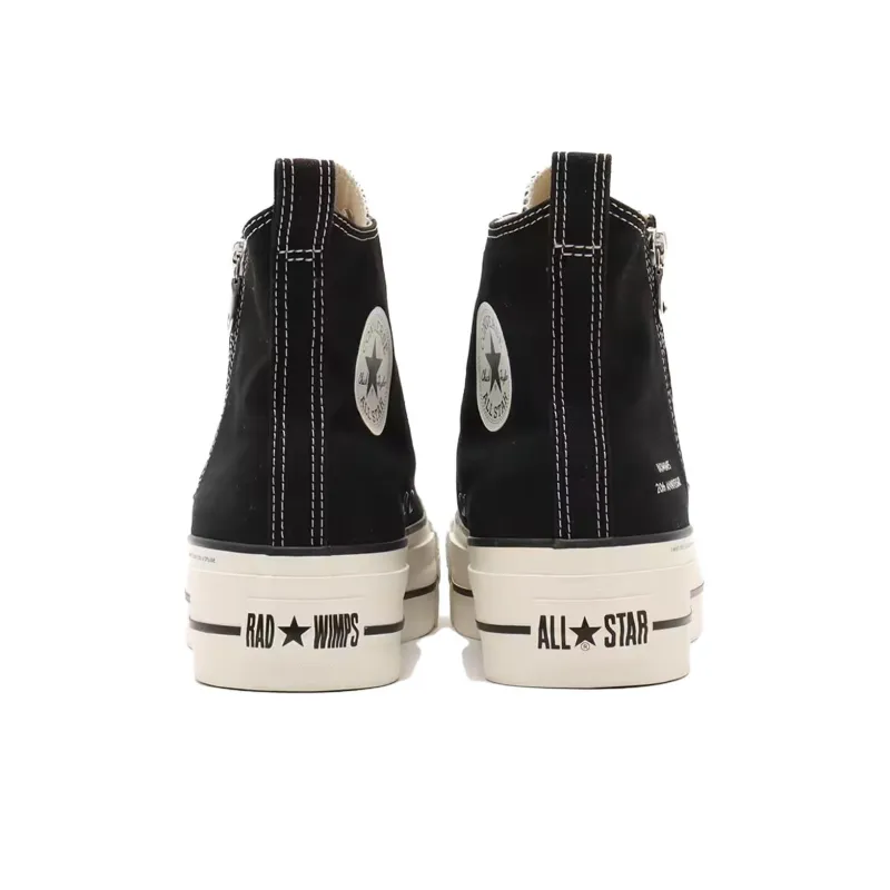 RADWIMPS X Atmos x Converse All Star Abrasion Resistant Slip Resistant High Top Canvas Shoes Unisex Black-5