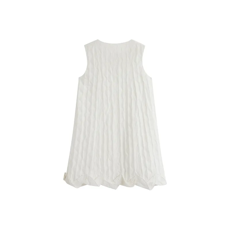 Inman Sleeveless Dresses Women's Cloud White-1