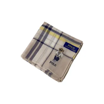 Polo Ralph Lauren Cotton Silk Scarves Unisex Khaki