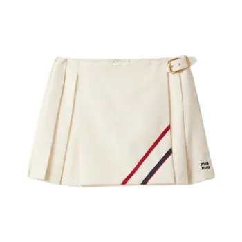 MIU MIU Pleated Mini Skirt