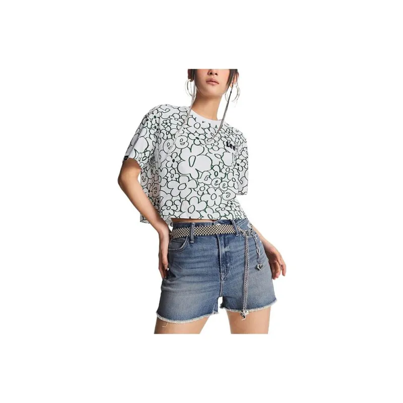 Lee Denim Shorts Women's Medium Blue-0
