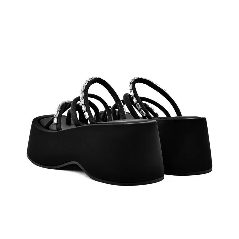 KMD Quiet Slide Slippers Women's Black-3