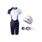 808 Swimming Cap+508 Swim Goggles Three-Piece Set