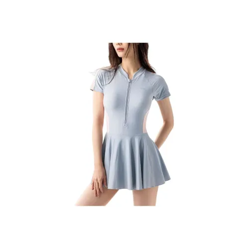 Anta Swim Dresses & Skirts Women's Light Blue/Coral Pink