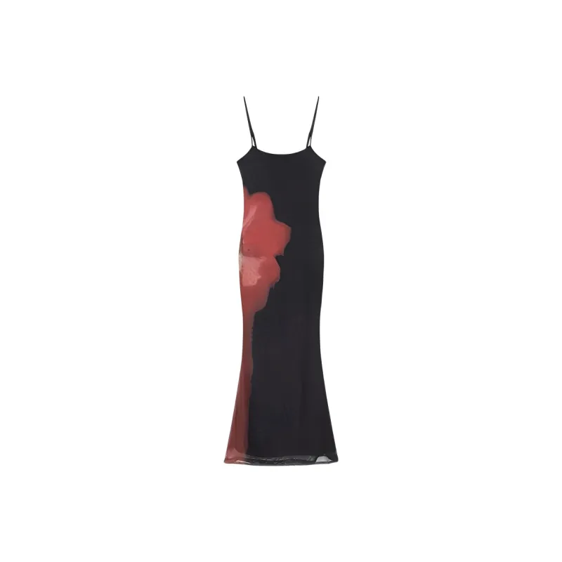 DOSOHEB Slip Dresses Women's Black-0