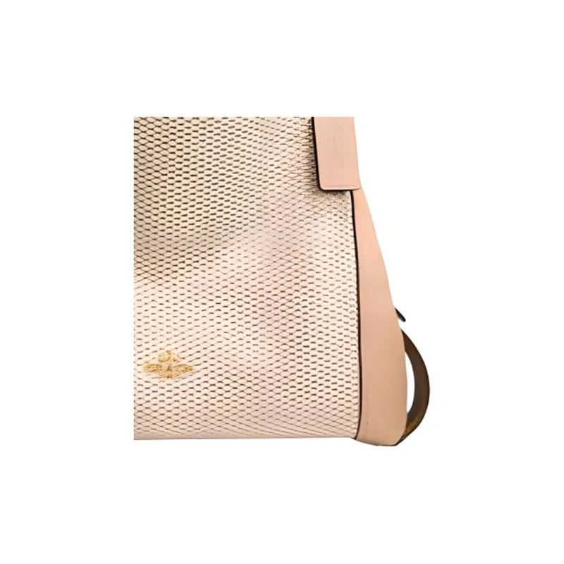 COACH Fabric With Leather Accents Portable Crossbody Bag Shoulder Bag Large Size Women's Beige Khaki Blend-1