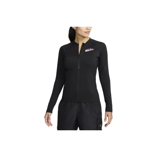 Nike Swim Two Piece Swimsuit Women's Black/Naughty Pink/White
