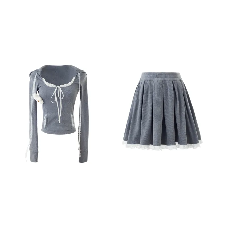 Blovelan Skirt Set Women's Forest Gray-0