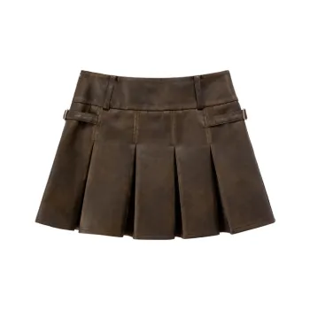CHUU Casual Short Skirts Women's Coffee