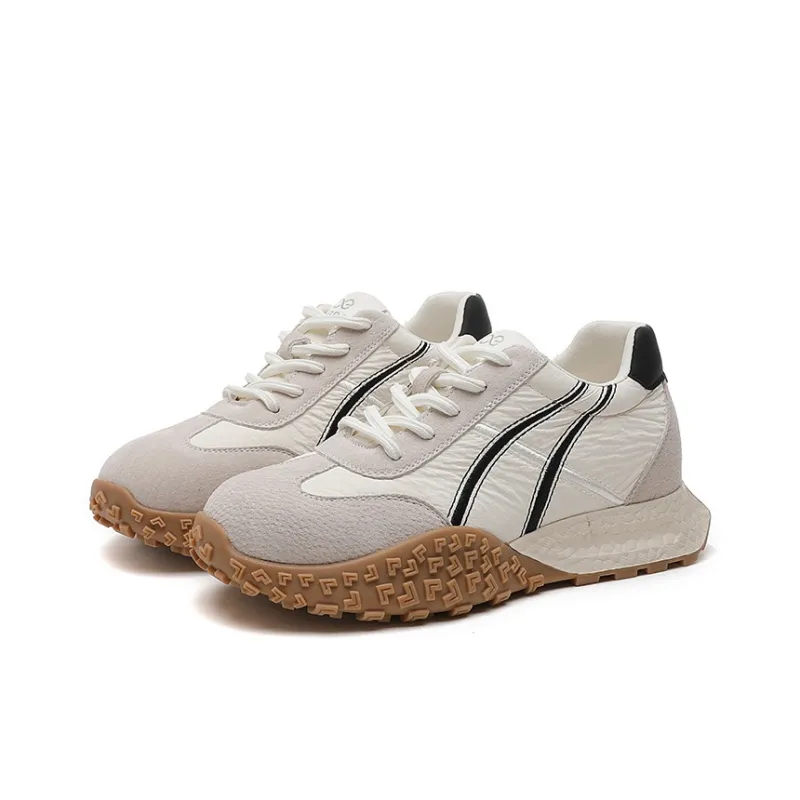 LINGPAO Slip Resistant Lightweight Height Increasing Low Top Casual Shoes Women's-7