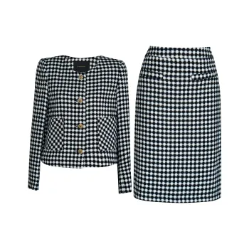 ROEYSHOUSE Skirt Set Women's Plaid