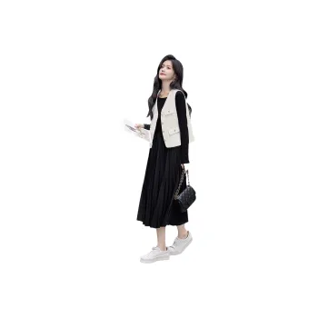 Cypress House Skirt Set Women's Beige+Black