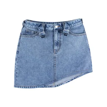A21 Denim Short Skirts Women's Light Medium Blue