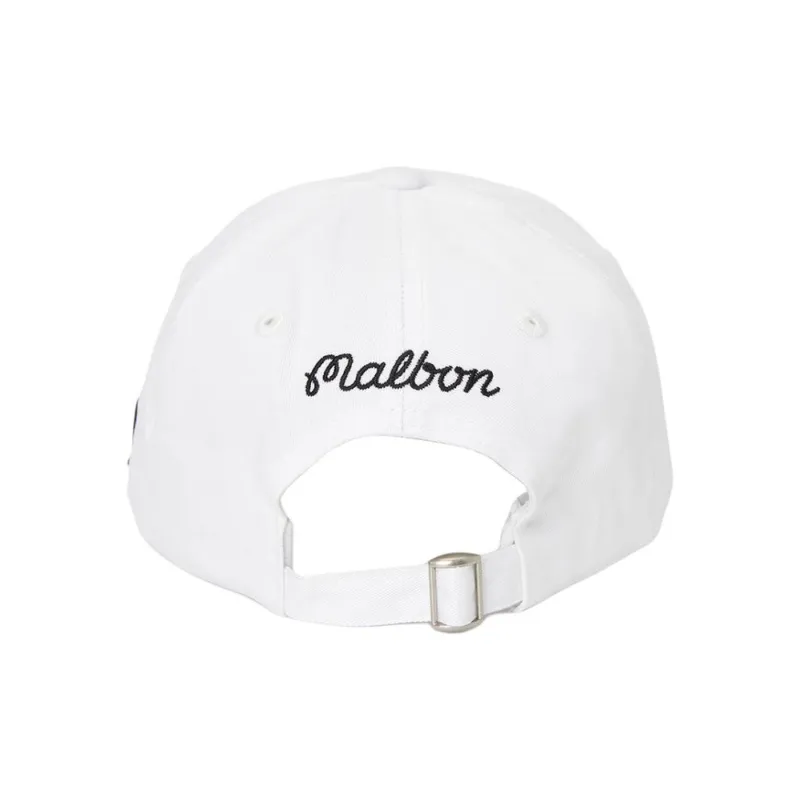 Malbon Golf Cotton Baseball Caps Unisex White-2