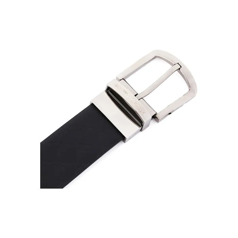 EMPORIO ARMANI Logo Embossed Buckle Fastened Belt-4