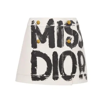 DIOR FW24 Casual Short Skirts Women's White