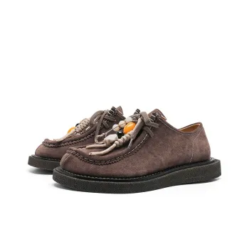 MOMGOG Low Top Casual Shoes Unisex Brown