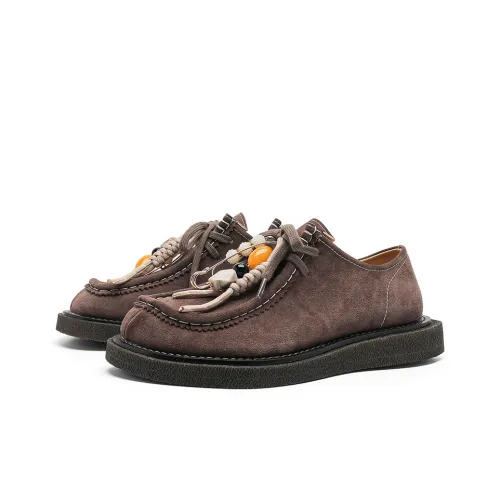 MOMGOG Low Top Casual Shoes Unisex Brown