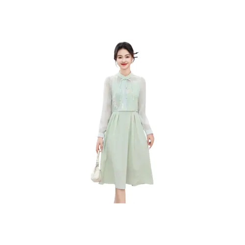 Fele.d Skirt Set Women's Light Green