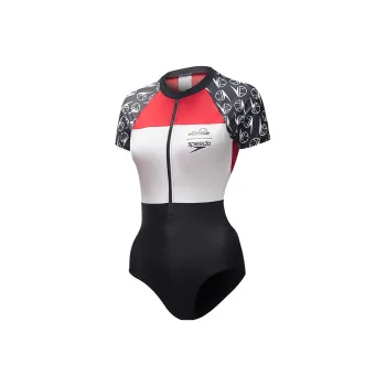 Ellesse X Speedo One Piece Swimsuits Women's Red White Black Multicolor