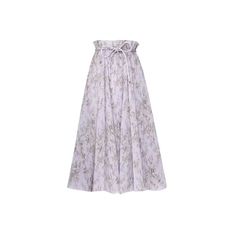 Zimmermann SS24 Casual Long Skirts Women's Blue-0