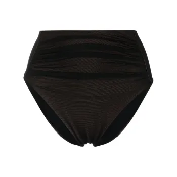 Self portrait Gathered High waisted Bikini Bottoms