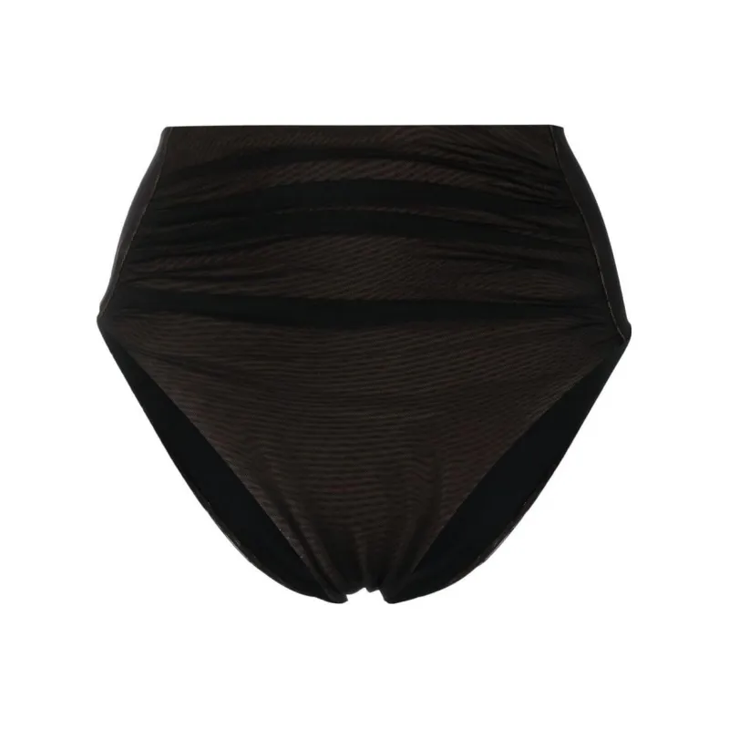 Self portrait Gathered High waisted Bikini Bottoms-0