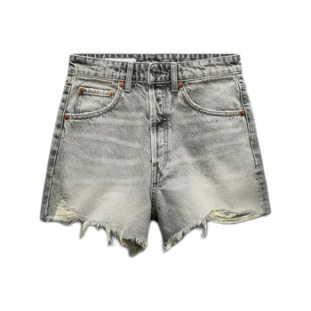 ZARA Denim Shorts Women's Gray