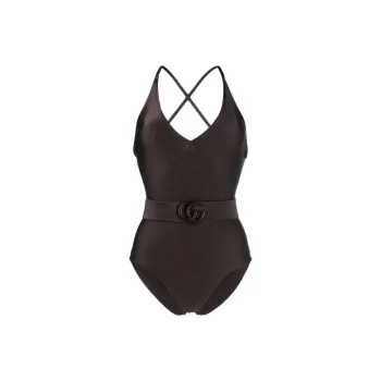 GUCCI One-piece Swimsuit Women's Brown