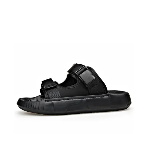 Cachiotti Slip Resistant Odor Resistant Abrasion Resistant Cushioning Slide Slippers Men's Black