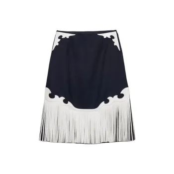PRADA Casual Short Skirts Women's Marine Blue
