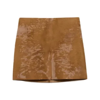 PRADA Casual Short Skirts Women's Camel
