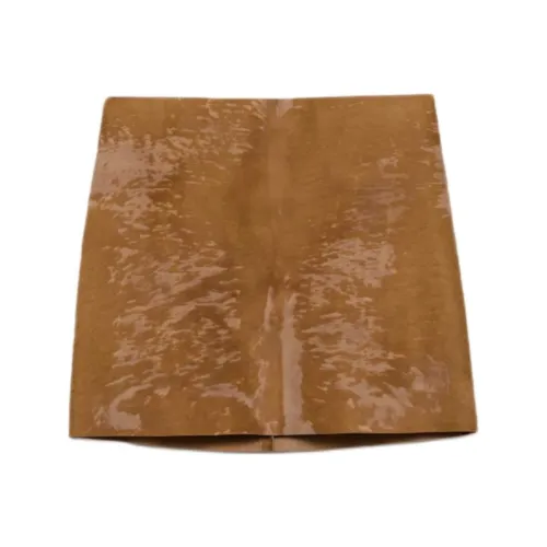 PRADA Casual Short Skirts Women's Camel