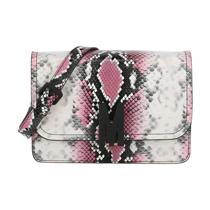 MOSCHINO Calfskin Crossbody Bag Shoulder Bag Women's Light Purple-0